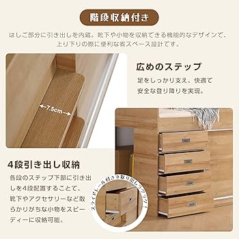 【新品】システムベッド ロフトベッド S 木製 高さ115cm システムベッド ロフトベッド S 木製 高さ115cm シングル ベッド